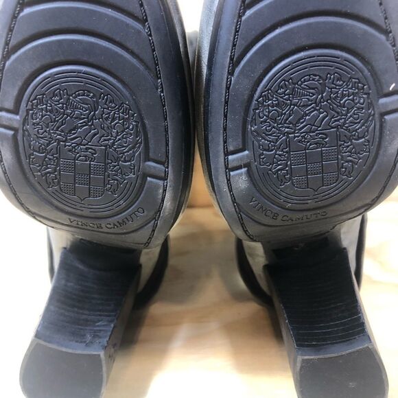 Vince Camuto Cassandra Gray Leather Slouch Boots Women’s Size 8.5 - Picture 5 of 10